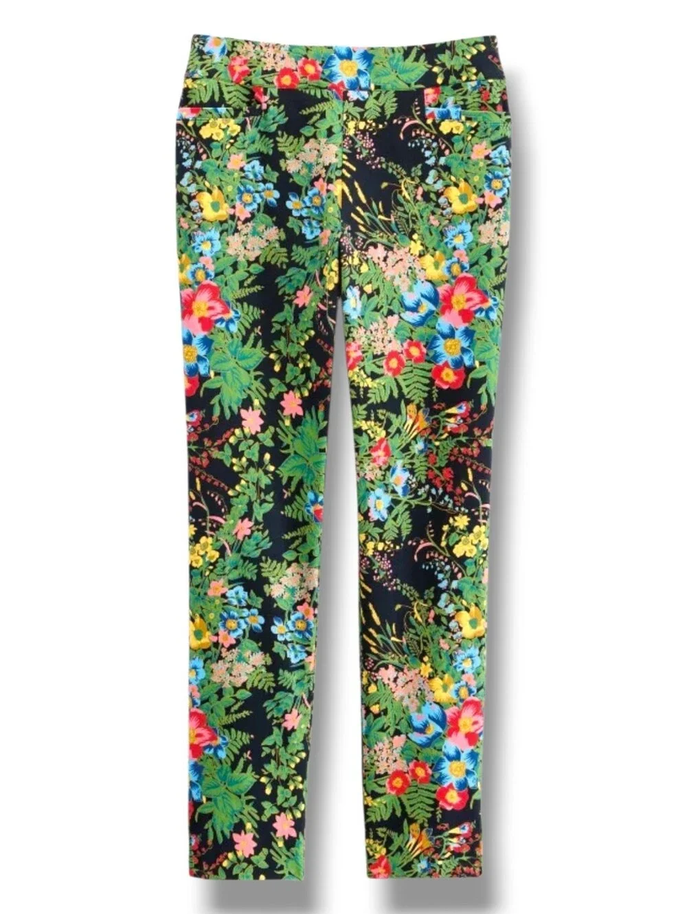 NEW Soft Surroundings Superla "In Bloom" Slim Leg Ankle Pants, Size Medium - Picture 4 of 4